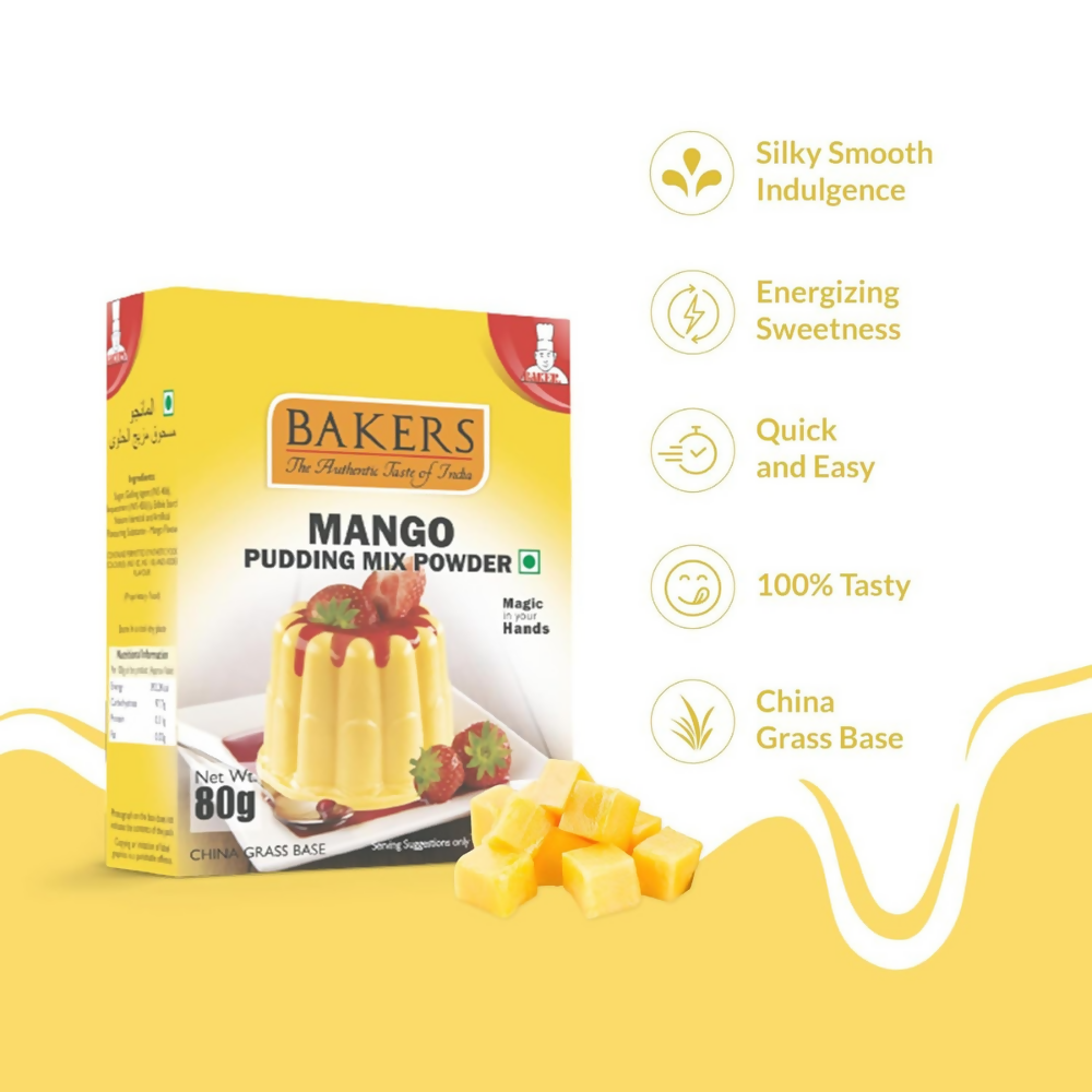 BAKERS Instant Pudding Mix - Mango Flavor | Grocsy