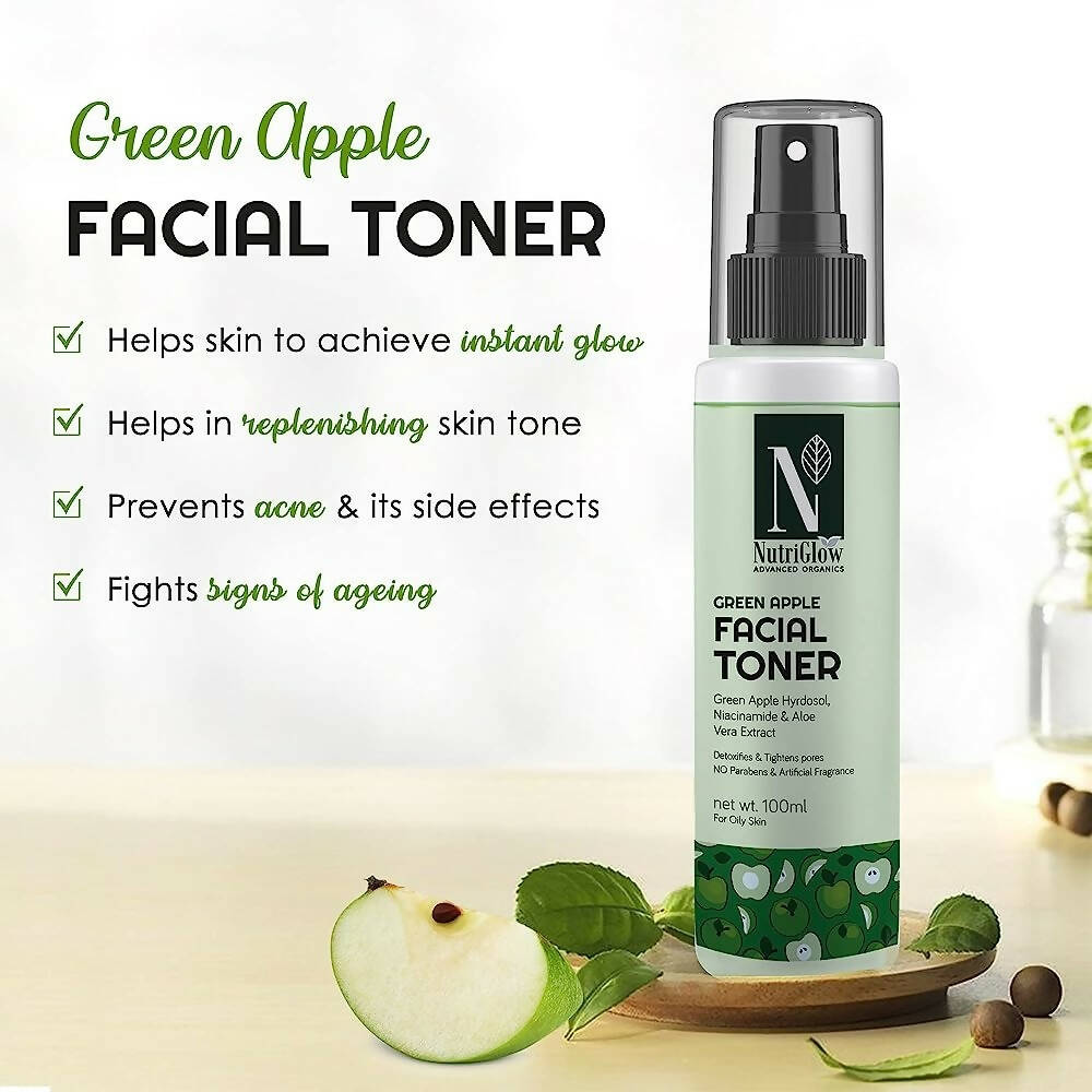 NutriGlow Advanced Organic Green Apple Facial Toner | Grocsy