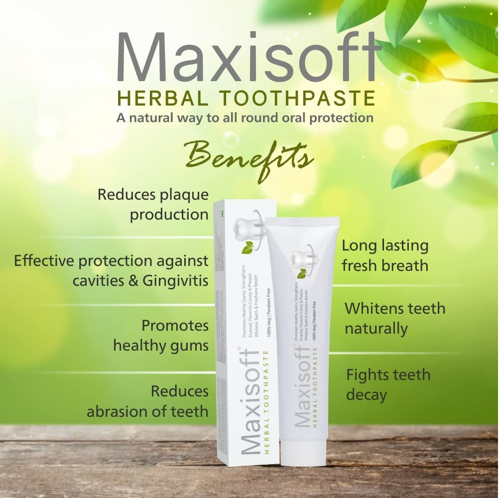 Maxisoft Herbal Healthy Teeth Toothpaste | Grocsy