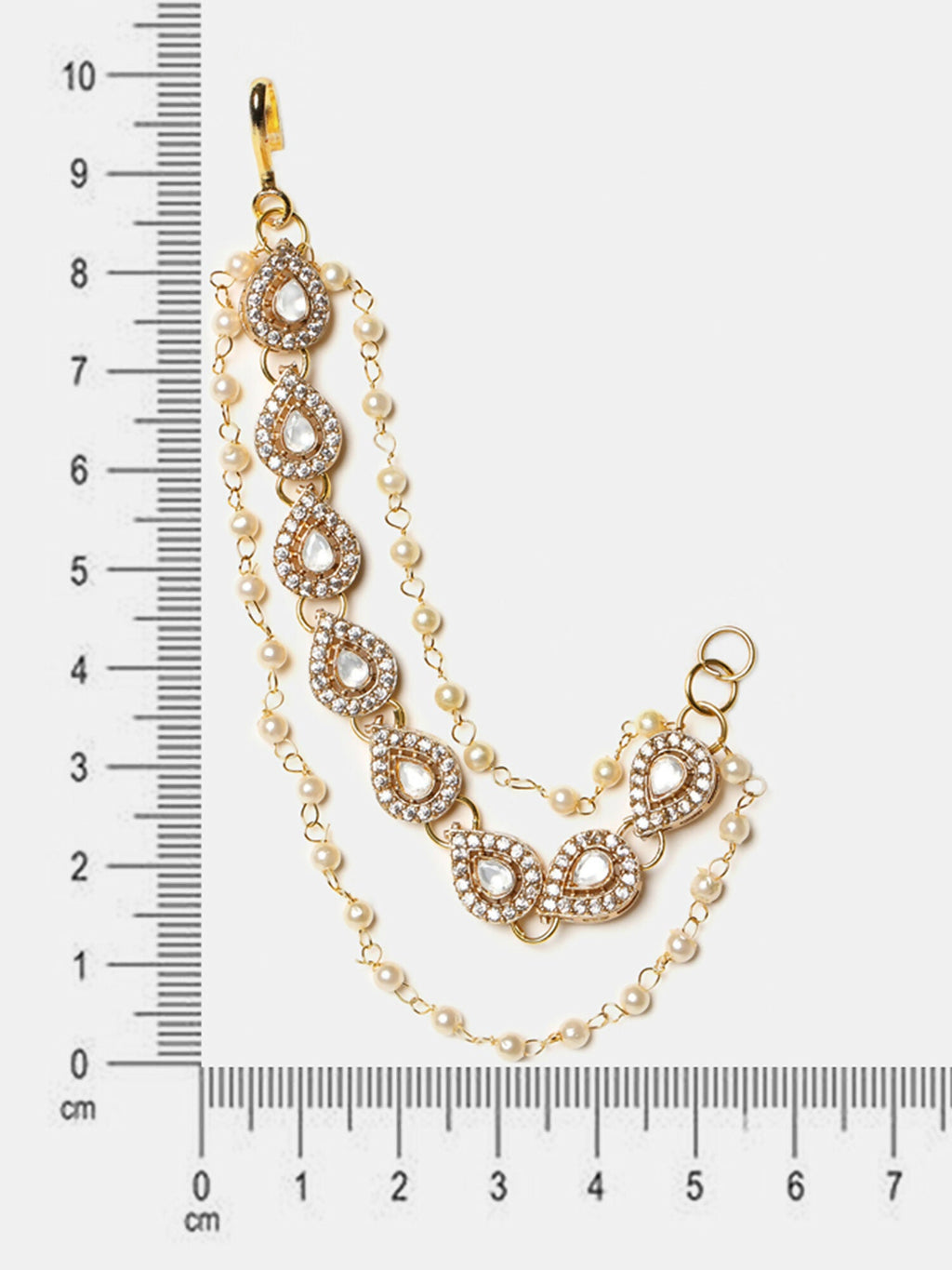 Ruby Raang Gold Plated Ear Chain | Grocsy