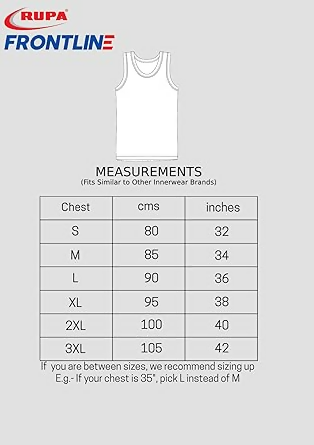 Rupa Frontline Sleeveless Vest For Men | Grocsy