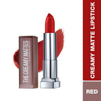 Maybelline New York Color Sensational Creamy Matte Lipstick / 634 Bold Crimson | Grocsy
