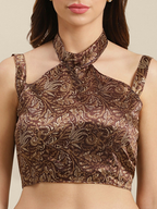 Saree Mall Maroon Printed Saree | Grocsy