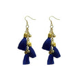 Tiaraa Girl'S Alloy Tassel Hanging Earrings (Blue)