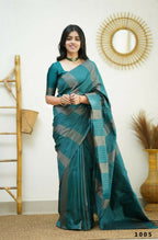 Partywear Designer Morpich Banarasi Silk Fancy Saree - Starwalk | Grocsy