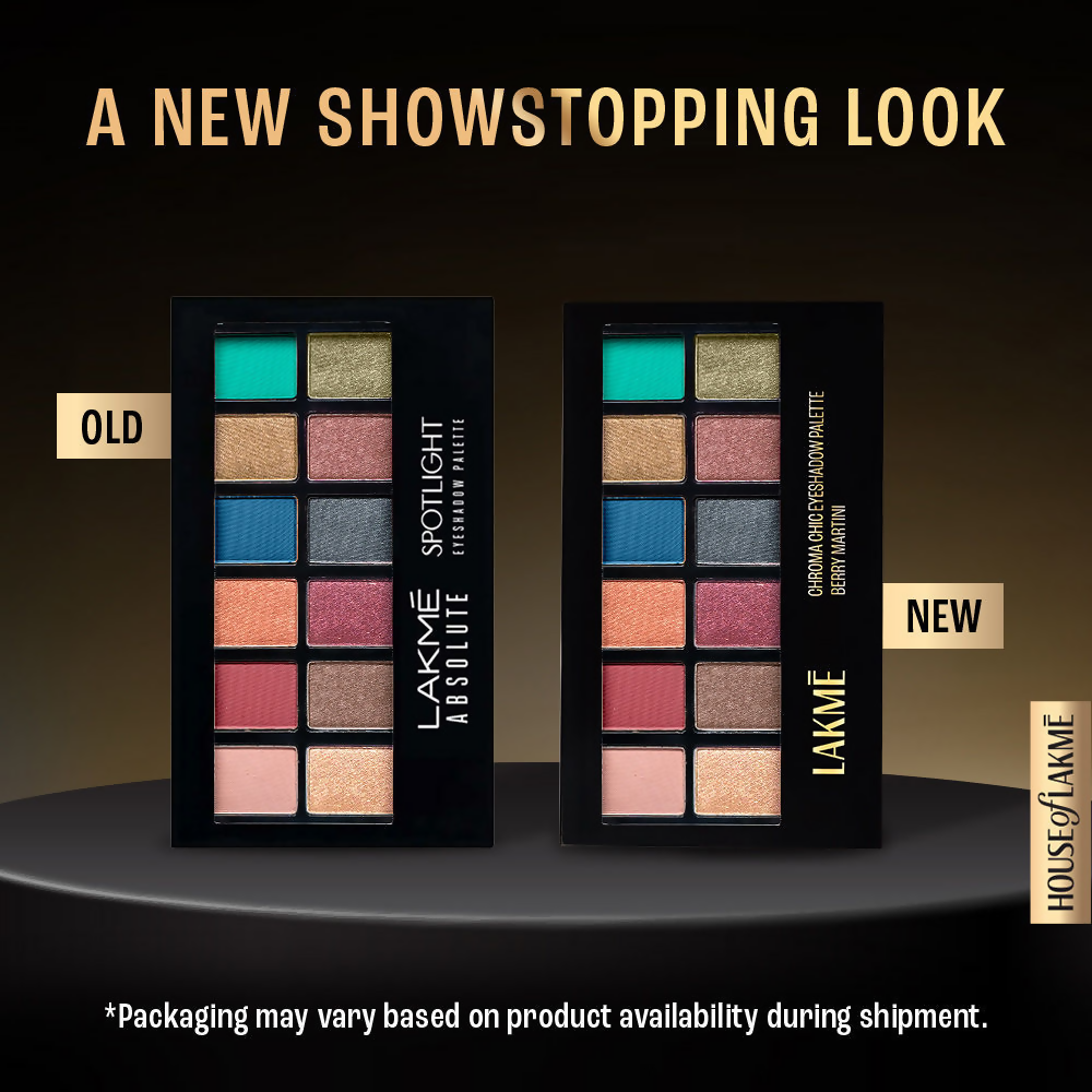 Lakme Glitterati Chroma Chic Eye Shadow Palette - Berry Martini | Grocsy