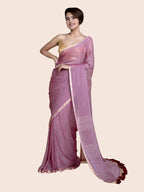 Suta Women Maroon Mul Cotton Saree With Zari Border And Ghicha Pallu | Grocsy