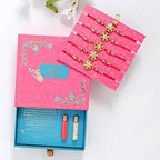 Alluring Meenakari Set of 5 Rakhi | Grocsy