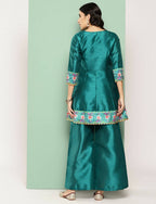 Ahalyaa Women's Traditional Wear Co-ods - Green | Grocsy