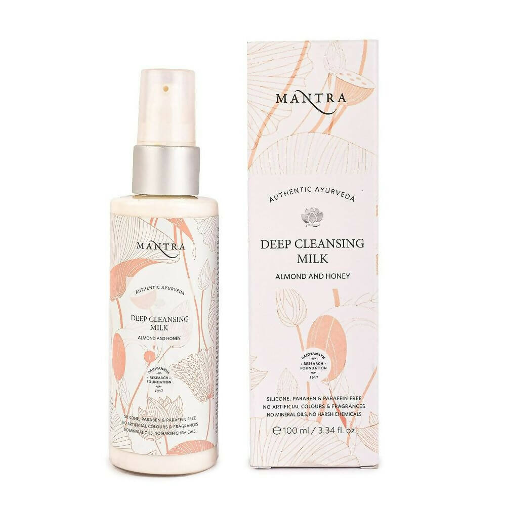 Mantra Herbal Deep Cleansing Milk Almond and Honey | Grocsy