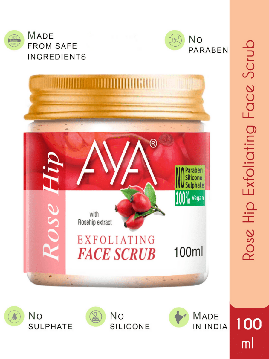 AYA Rosehip Exfoliating Face Scrub | Grocsy