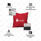 Indigifts Valentine Gifts For Girlfriend Travel Quote Blue Cushion Cover With Filler | Grocsy