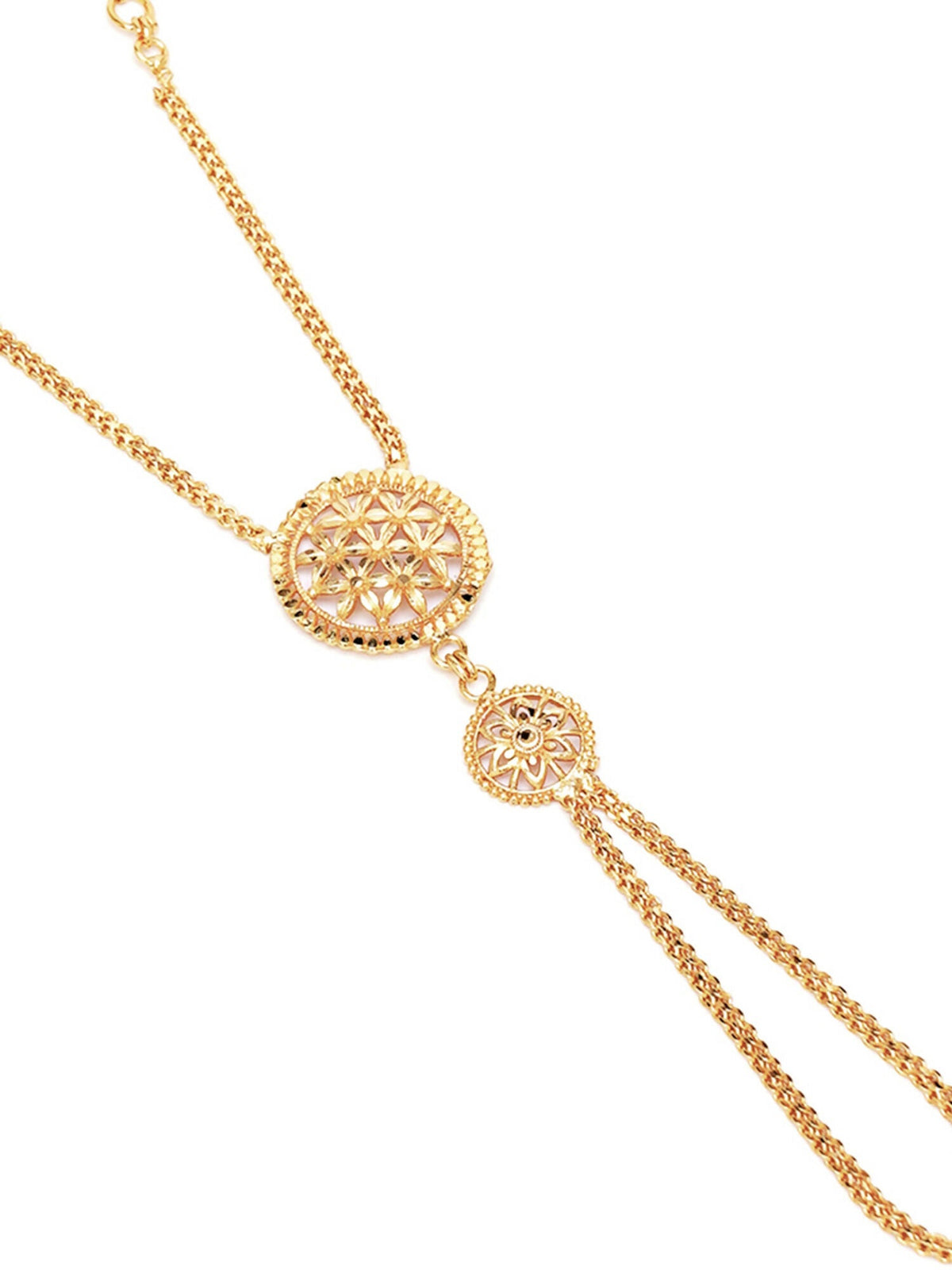 Golden Haathphool (Gold) - Ruby Raang | Grocsy