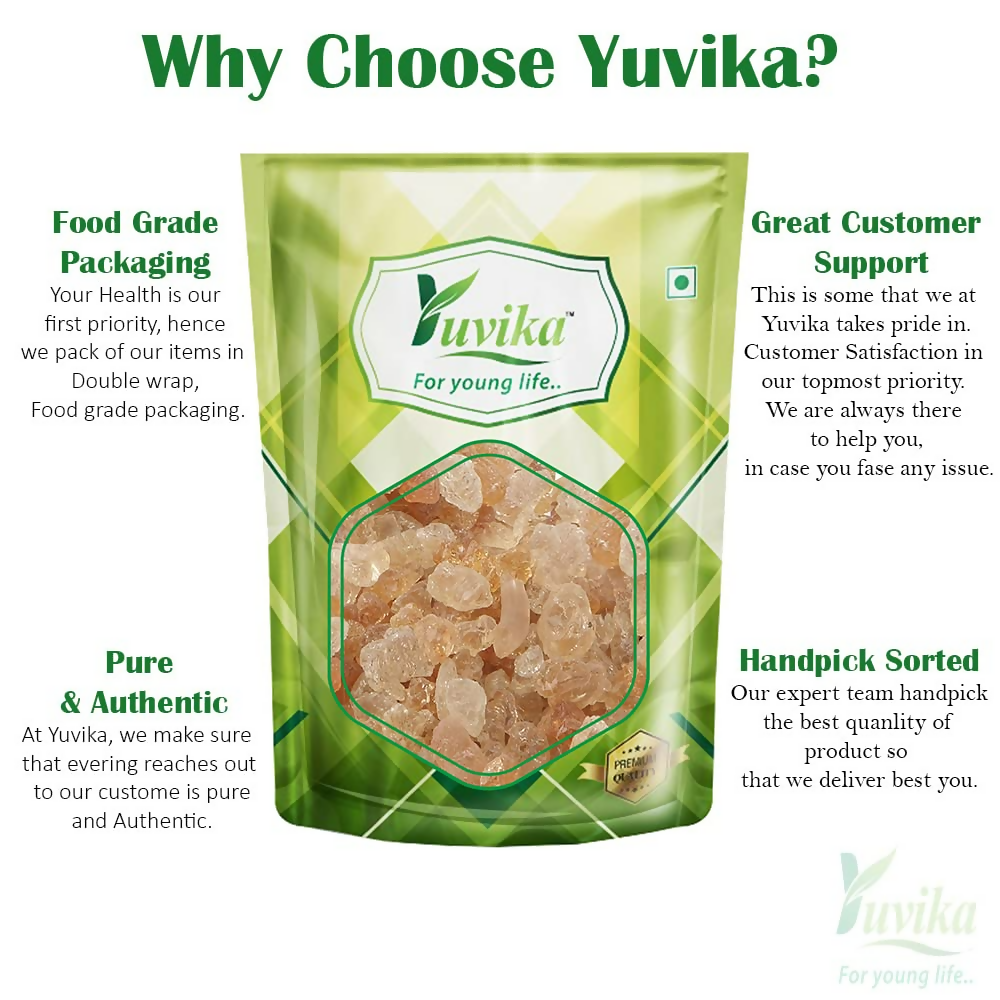 Yuvika Gond Batan - Gond Ladoo - Acacia Arabica Wild - Arabic Gum | Grocsy
