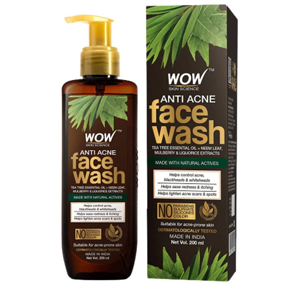 Wow Skin Science Anti Acne Face Wash | Grocsy