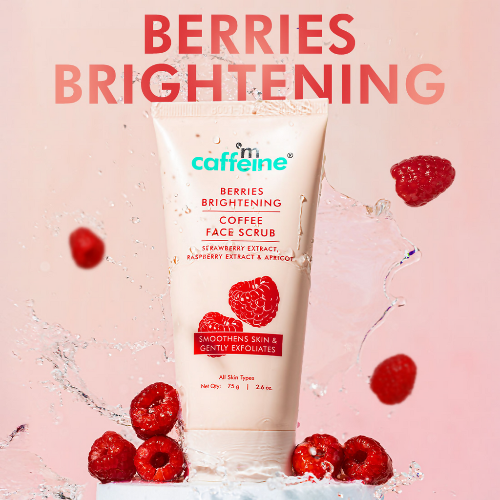 mCaffeine Berries Brightening Coffee Face Scrub | Grocsy