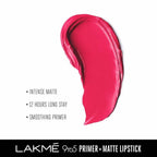 Lakme 9 to 5 Primer with Matte Lip Color - Rosy Mind | Grocsy