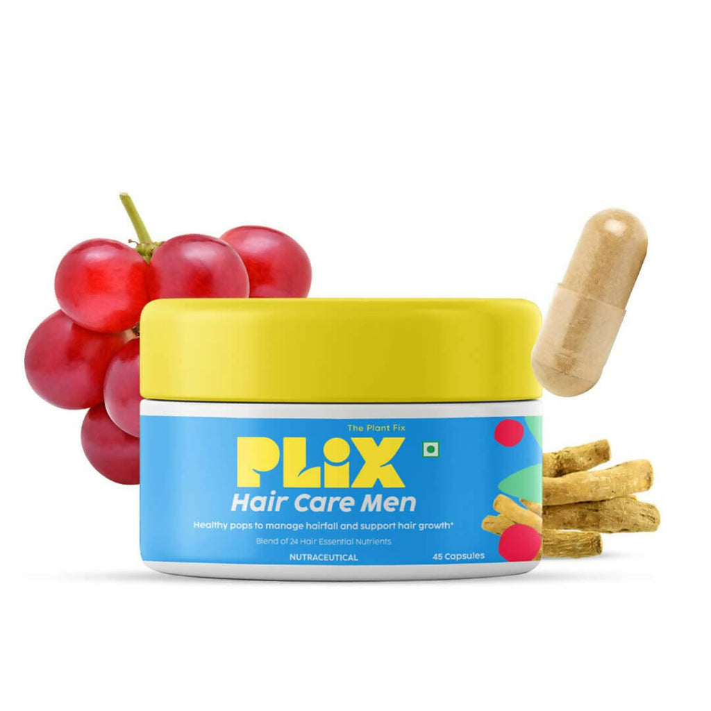 PLIX The Plant Fix Hair Care Men Capsules with Ashwagandha | Grocsy