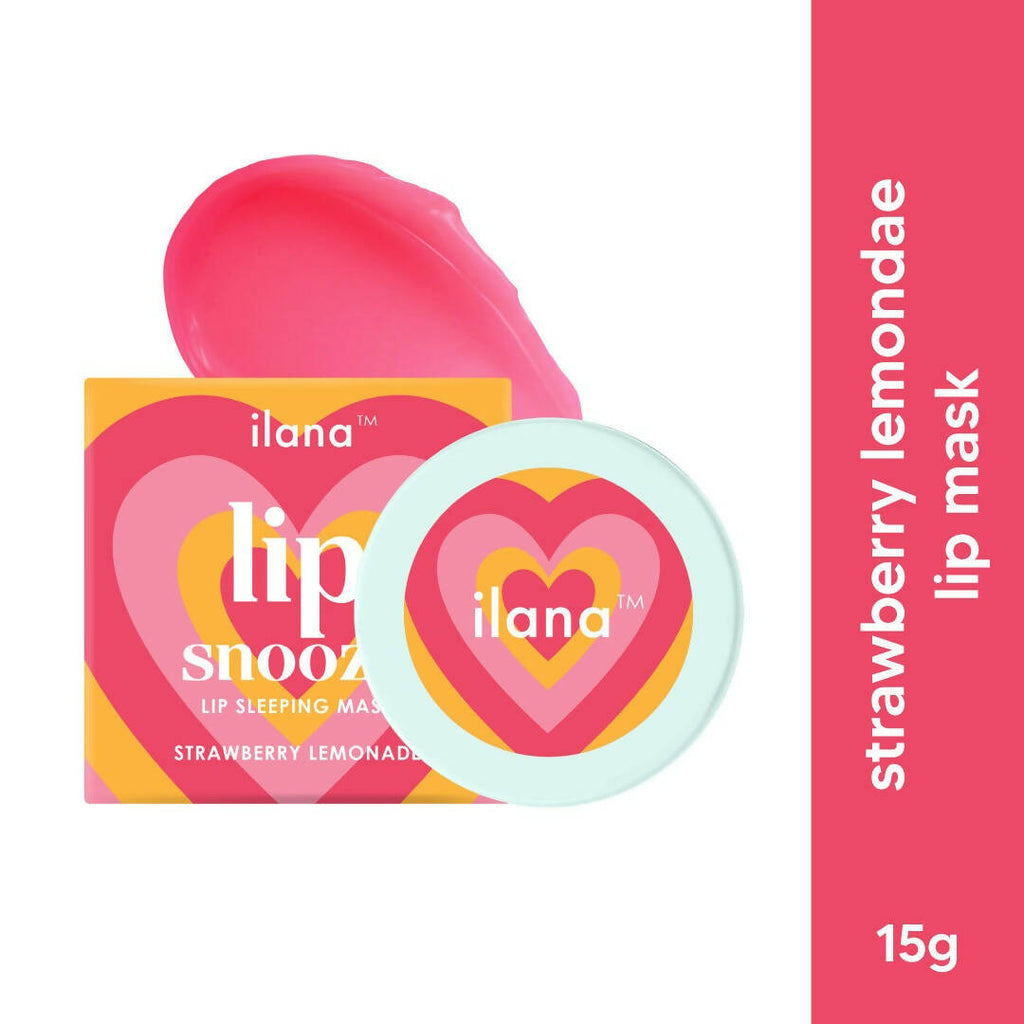 Ilana Lip Snooze Overnight Healing Vegan Lip Mask - Strawberry Lemonade | Grocsy
