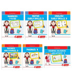 Cardinal Fun Learning Junior KG Activity Books Set of 6|Number| Rhymes & Story| Phonic| English & Maths Skill| Colouring Book For Kids Ages 4-5 Years | Grocsy
