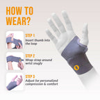 Orth-rem Wrist Support Brace with Thumb Loop Strap | Grocsy