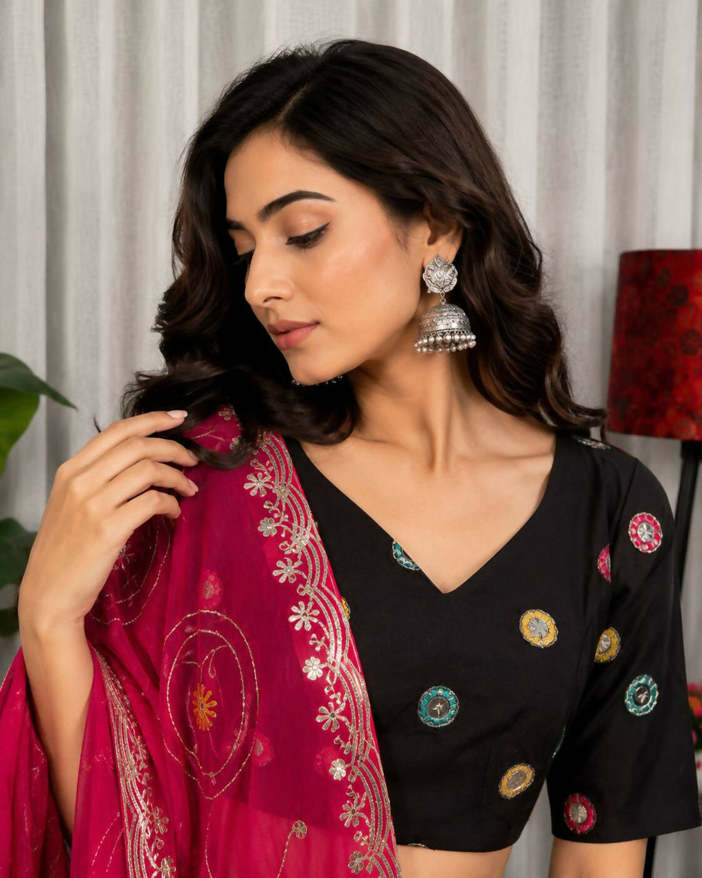 Lehenga Mart Black Designer Navratri Lehenga Choli for Women | Grocsy