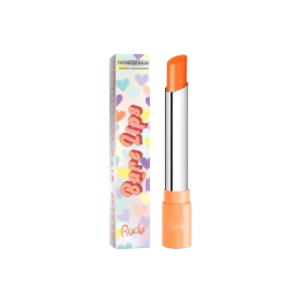 Rude Cosmetics Bare Lips Tinted Lip Balm - Coral | Grocsy