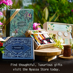 Nyassa Premium Bath and Body Treats Wooden Gift Set Kit | Grocsy