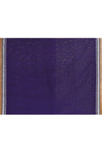 Piyari Fashion Women's Purple Embellished Cotton Blend Jamdani Saree | Grocsy