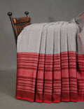 Green Colored Contrast Thread Pure Khadi Cotton Saree By Gayathri Reddy Designer Studio | Grocsy