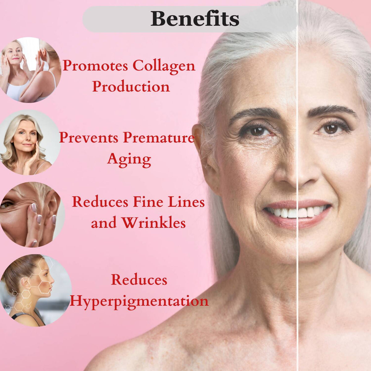 Dermistry Anti Aging Intense Day Cream Sun Block & Instant Intense Face Lift Serum | Grocsy