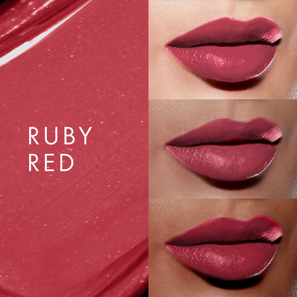 Lakme Glitterati Collection Shine Lipstick - Ruby Red | Grocsy