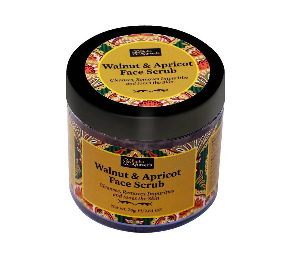 Bipha Ayurveda Walnut & Apricot Face Scrub | Grocsy