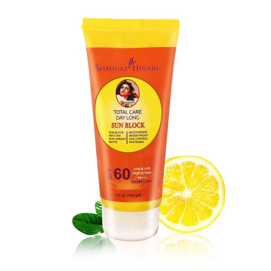 Shahnaz Husain Total Care Day Long Sun Block - SPF - 60 | Grocsy