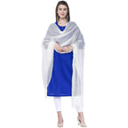 A R Silk White Color Kota Cotton Cota Cotton Dupattas and Chunnis | Grocsy