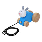 Matoyi Wobbly Panda & Blue Rabbit Pull Along & Maraca For Kids | Grocsy