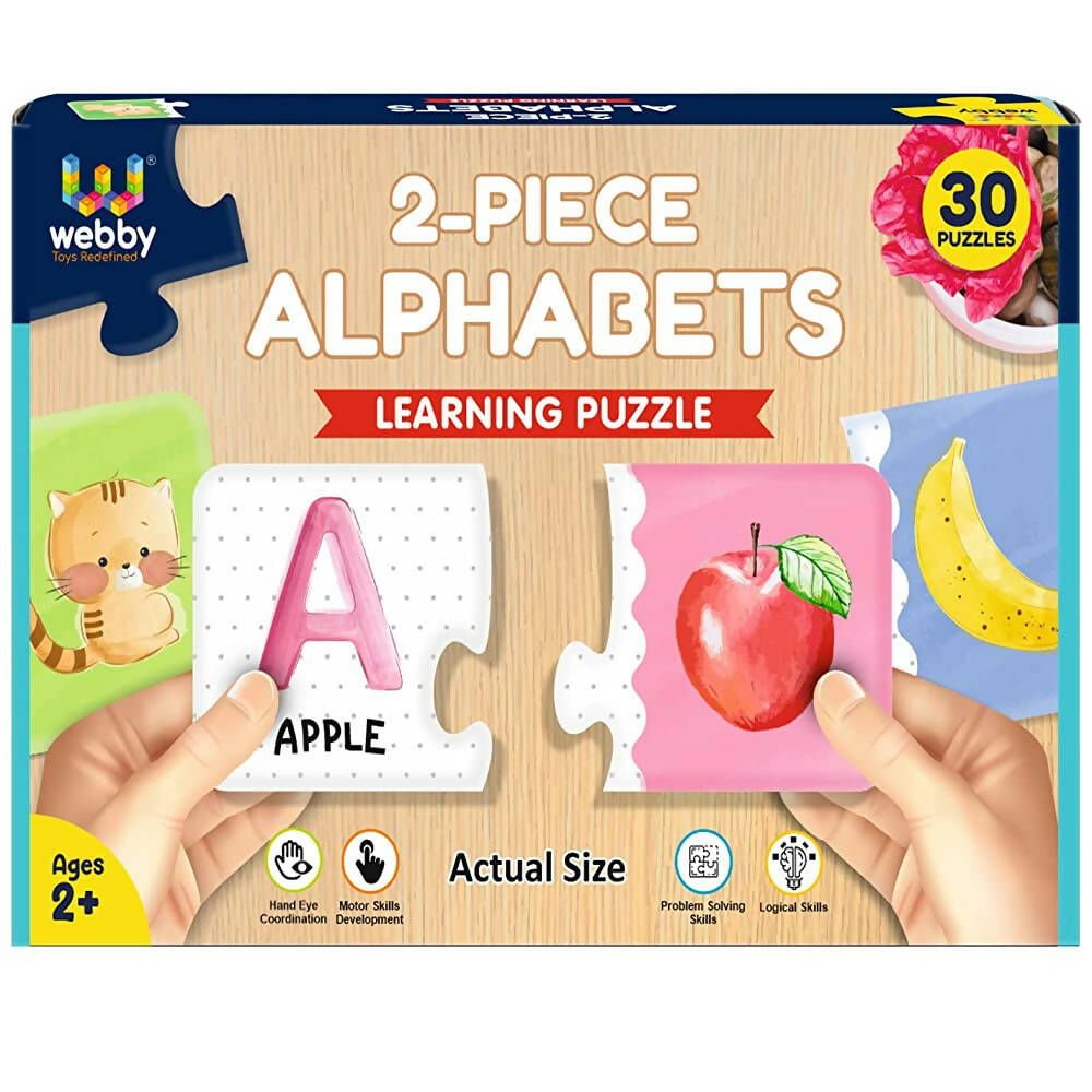 Webby Alphabets 2 Pieces Learning Pack Jigsaw Puzzle for Kids | Grocsy