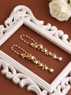 Ruby Raang Rose Mist Pearl Earrings | Grocsy