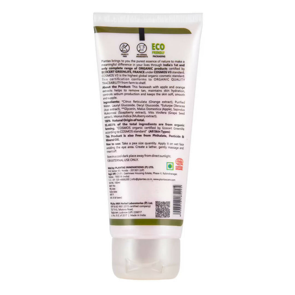 Plantas Tan Defence Organic Face Wash | Grocsy