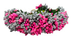 Pink & Silver Pollens Bridal Hair Gajra | Grocsy