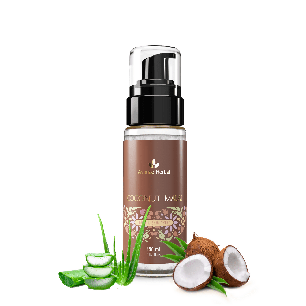 Avimee Herbal Coconut Malai, Made from Real Coconuts, For Healthy Skin and Hair | Grocsy