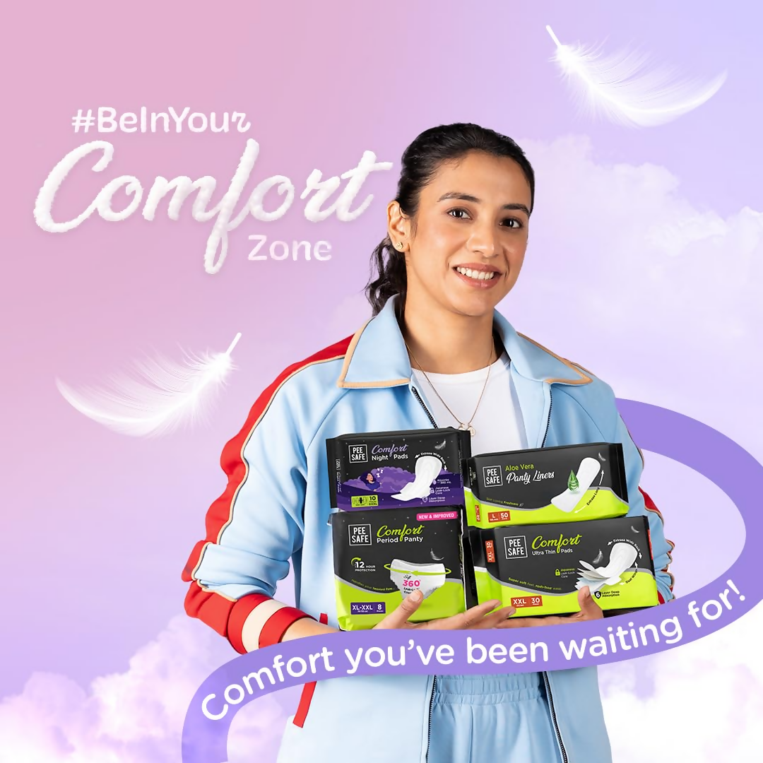 Pee Safe Comfort Ultra Thin Sanitary Pads For Women - XL | Grocsy