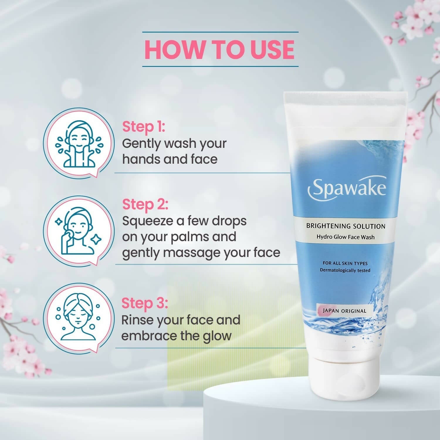 Spawake Brightening Solution Hydro Glow Face Wash | Grocsy