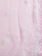 Sangria Embroidered Pure Cotton Round- Neck Kurta & Trousers With Dupatta | Grocsy