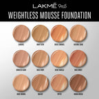 Lakme 9To5 Weightless Mousse Foundation - Beige Vanilla | Grocsy