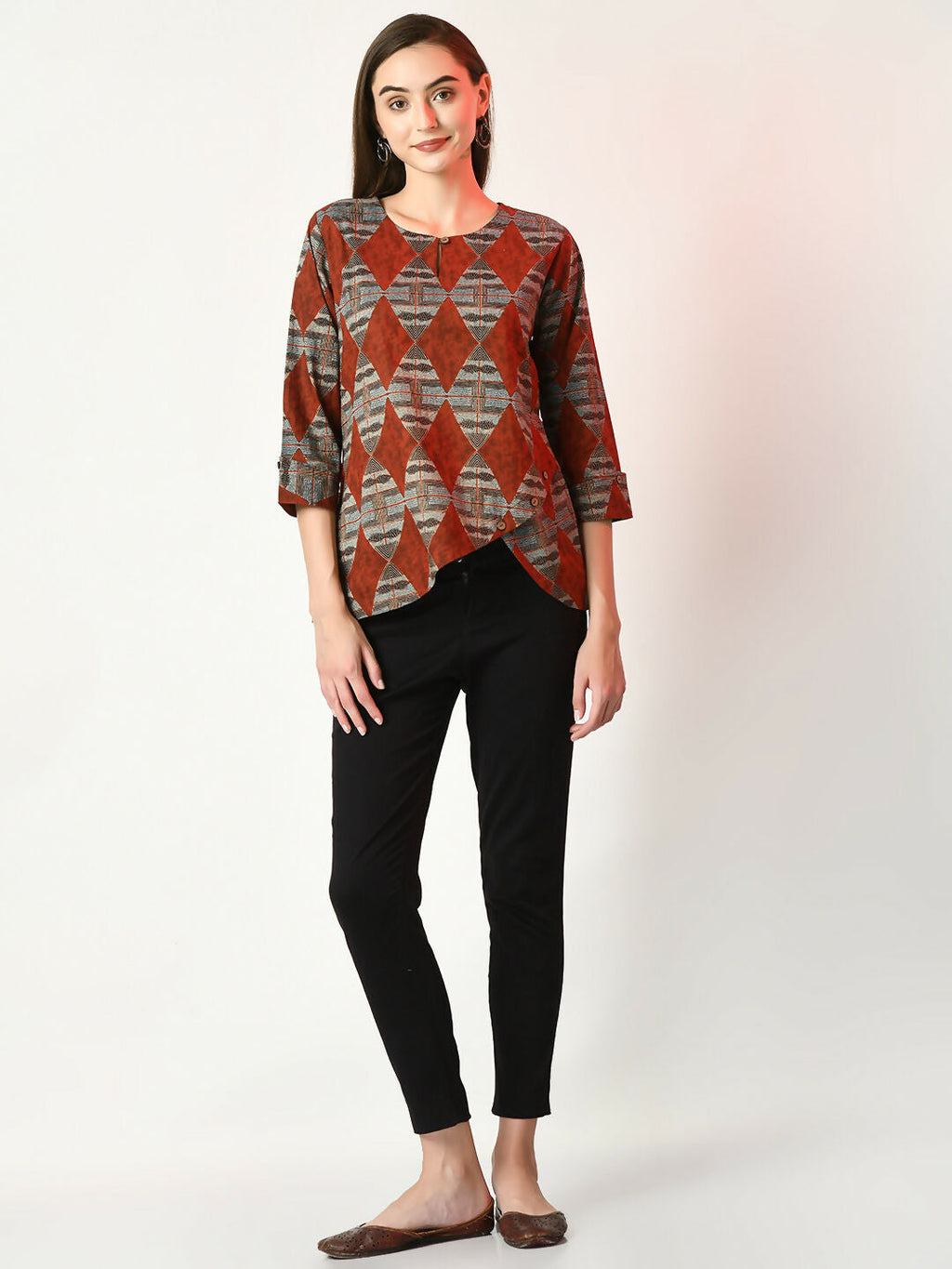 Myshka Women's Multi Printed Top | Grocsy