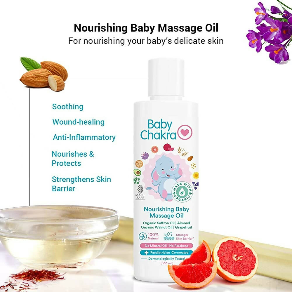 BabyChakra Nourishing Baby Massage Oil | Grocsy