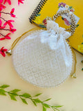 Joban Fashion Potli Bags - White | Grocsy