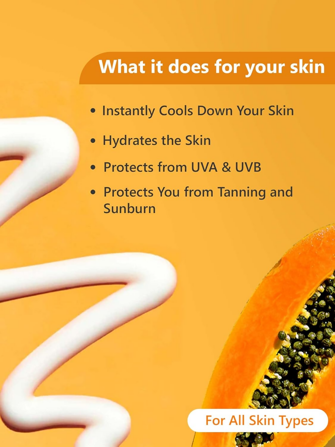 Kulsum's Kaya Kalp Sun Block SPF 50+ With Wheat Germ And Papaya For All Skin Types | Grocsy