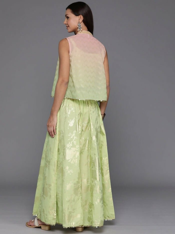 Ahalyaa Women's Traditional Wear Co-ods - Green | Grocsy